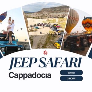 Sunset Jeep Safari in Cappadocia – 2 Hours, 5 Valleys & Hotel Transfer